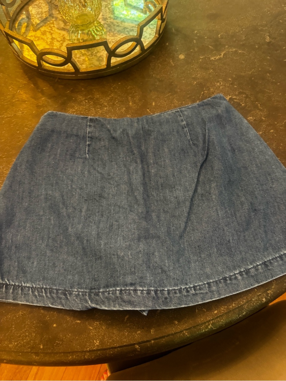 GAP Indigo Denim A-Line Mini Skirt - Picture 3 of 4